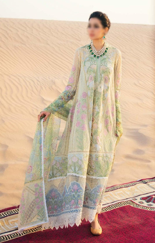 Mushq Presents Kahani Luxury Unstitched Collection MLF 22 02 Sahara