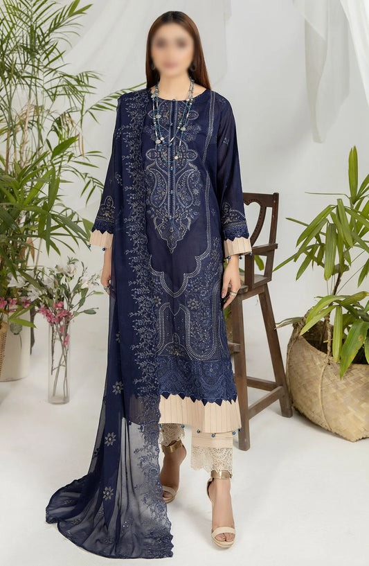 Sequins Embroidered Lawn Collection by Marjjan - MNC 147 E