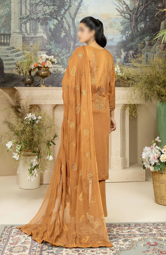 Embroidered Lawn Collection with Zari work by Marjjan - MNC 154 D