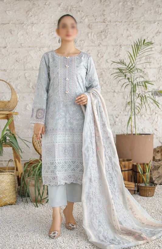 Marjjan Slub Lawn Embroidered Collection - MNC 204 C