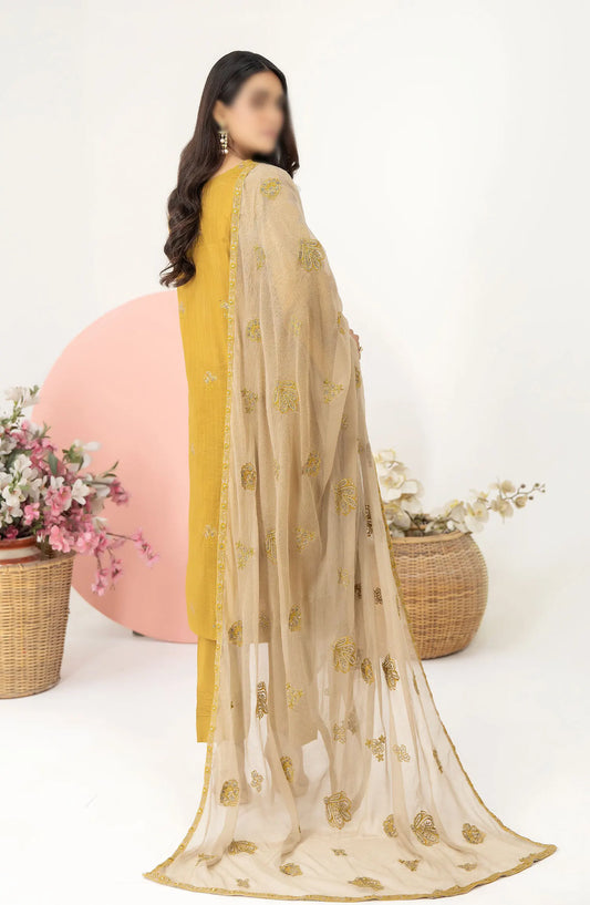 Embroidered Lawn Collection with Emb Chiffon Dupatta by Marjjan - MNC 91 A
