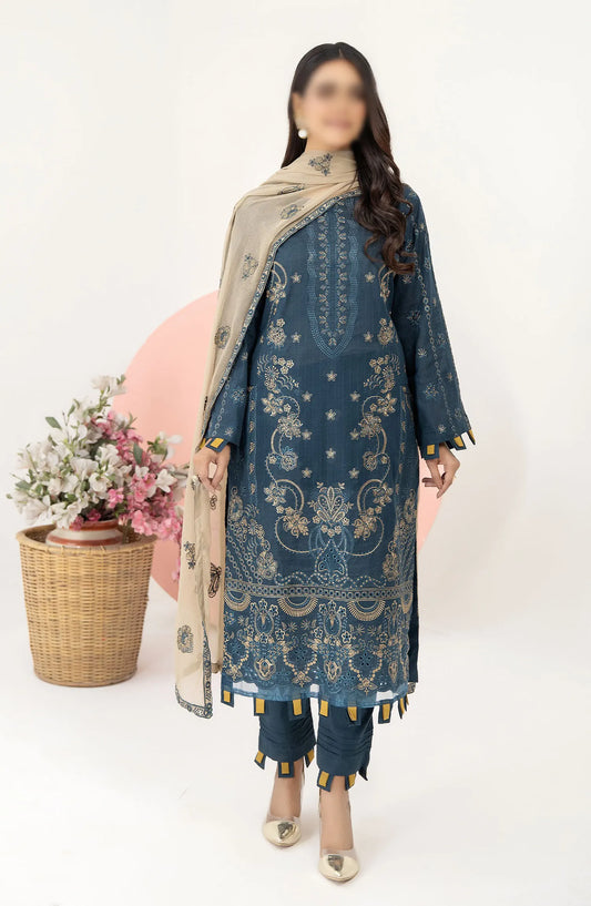 Embroidered Lawn Collection with Emb Chiffon Dupatta by Marjjan - MNC 91 C