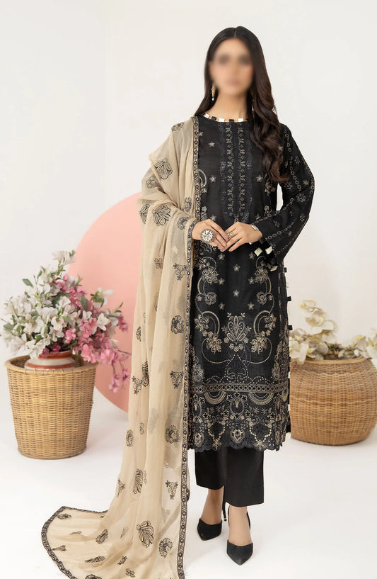 Embroidered Lawn Collection with Emb Chiffon Dupatta by Marjjan - MNC 91 E