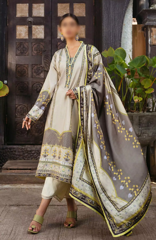 Mushq Nirvana Unstitched Silk Edit 2024 - MPS 01 Chestnut