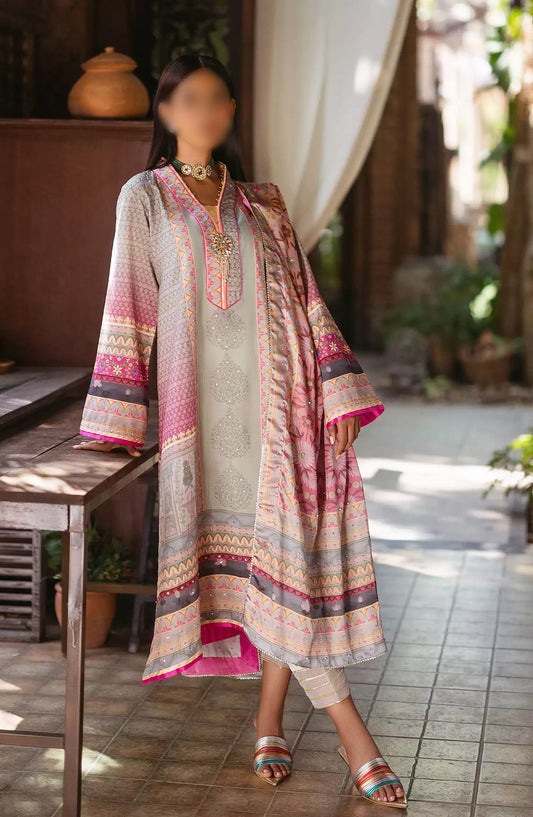 Mushq Nirvana Unstitched Silk Edit 2024 - MPS 02 Taffy