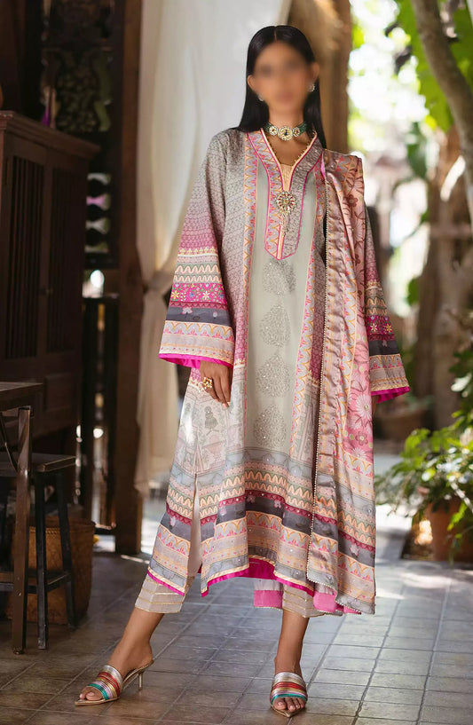 Mushq Nirvana Unstitched Silk Edit 2024 - MPS 02 Taffy