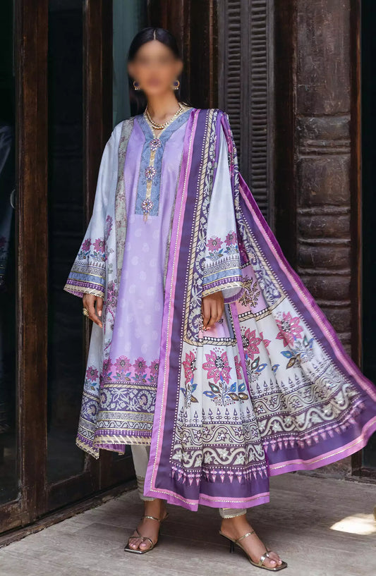 Mushq Nirvana Unstitched Silk Edit 2024 - MPS 06 Viola