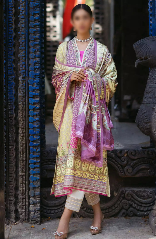 Mushq Nirvana Unstitched Silk Edit 2024 - MPS 08 Mauveine