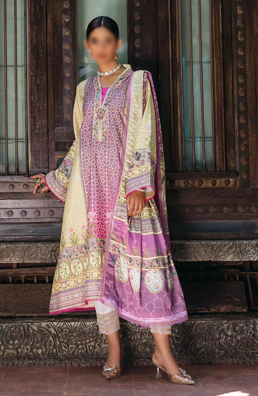 Mushq Nirvana Unstitched Silk Edit 2024 - MPS 08 Mauveine