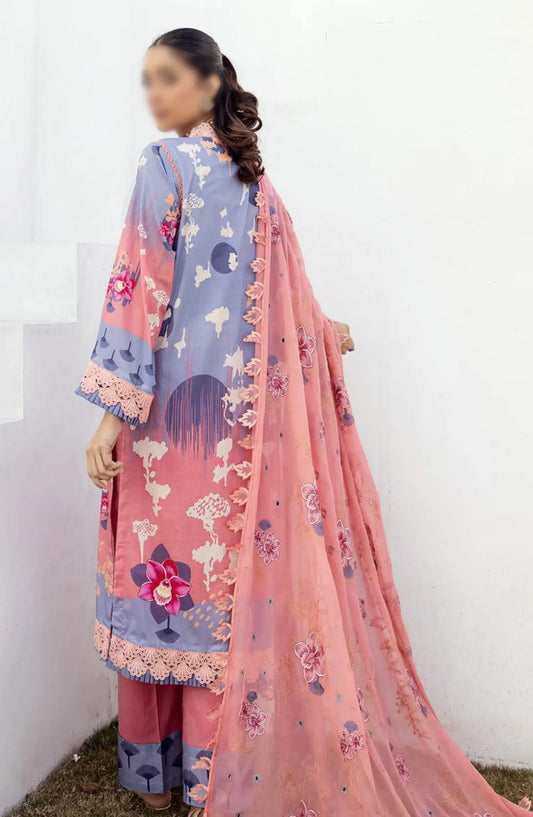 NUR Milan Rut Embroidered and Printed Lawn Collection 2024 - MR 10