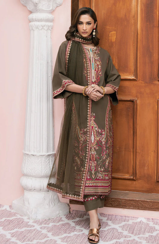 Maryum n Maria Embroidered Lawn Unstitched 3 Piece Suit - MS50161 Anahita - MNM25ELL - Grey - Eid Collection
