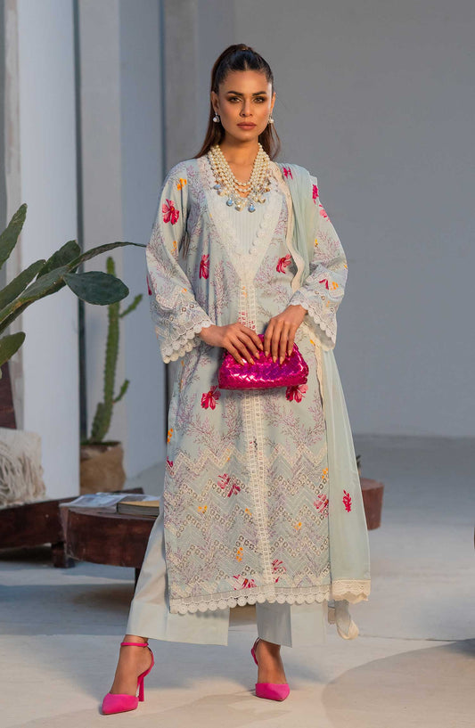 Mavi Embroidered Lawn Unstitched 3 Piece - MV 008 NOVA - MV25LL2 - Lavender - Summer Collection