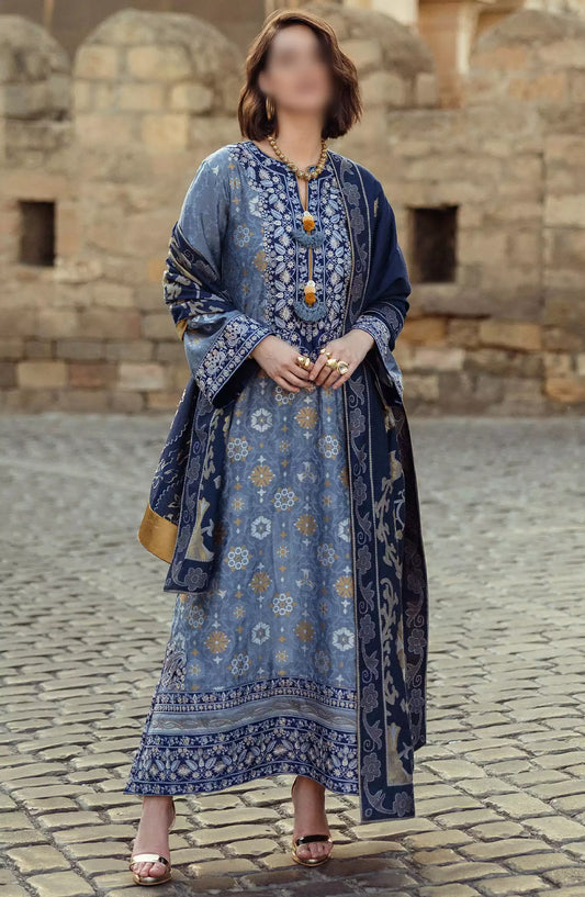 Mushq Broadway A Walk To Remember Luxury Winter Shawl Collection - MWI 08 TENDER GLANCE