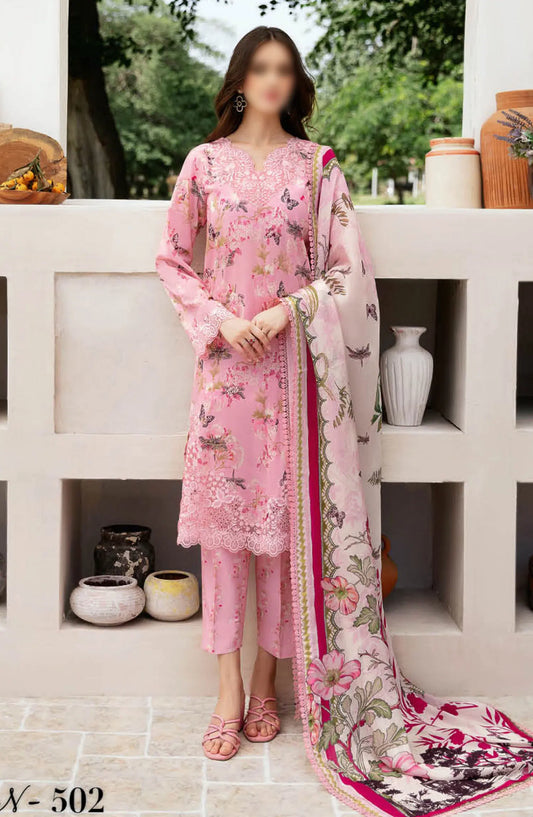 Ramsha Rangrez Luxury Lawn Collection Vol 05 2024 - M 502