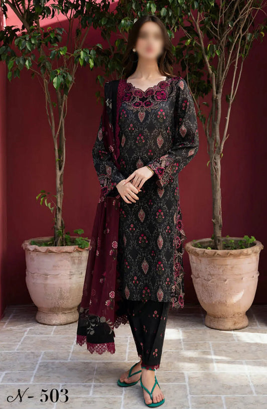Ramsha Rangrez Luxury Lawn Collection Vol 05 2024 - M 503