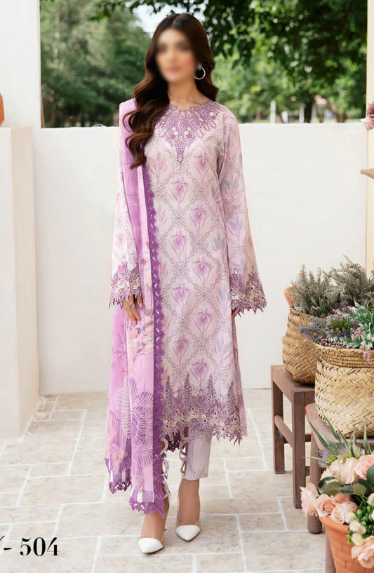 Ramsha Rangrez Luxury Lawn Collection Vol 05 2024 - M 504