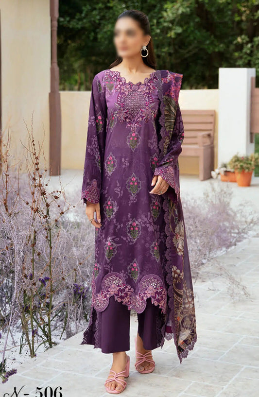 Ramsha Rangrez Luxury Lawn Collection Vol 05 2024 - M 506