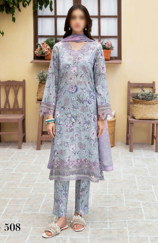 Ramsha Rangrez Luxury Lawn Collection Vol 05 2024 - M 508