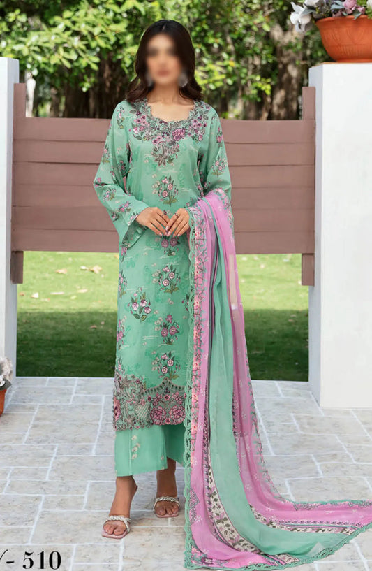 Ramsha Rangrez Luxury Lawn Collection Vol 05 2024 - M 510
