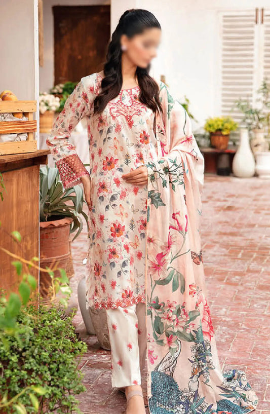 Ramsha Rangrez Luxury Lawn Collection Vol 04 2024 - N 406