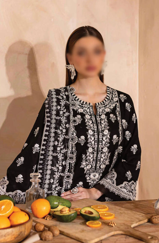 Nureh Koyal Embroidered Unstitched Monochrome Collection - NE 94