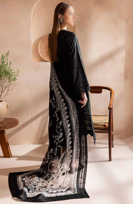 Nureh Koyal Embroidered Unstitched Monochrome Collection - NE 96