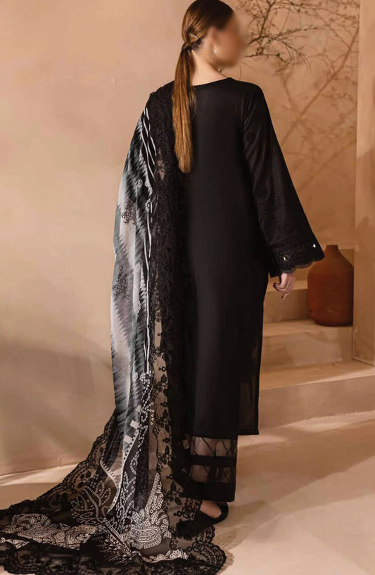 Nureh Koyal Embroidered Unstitched Monochrome Collection - NE 99