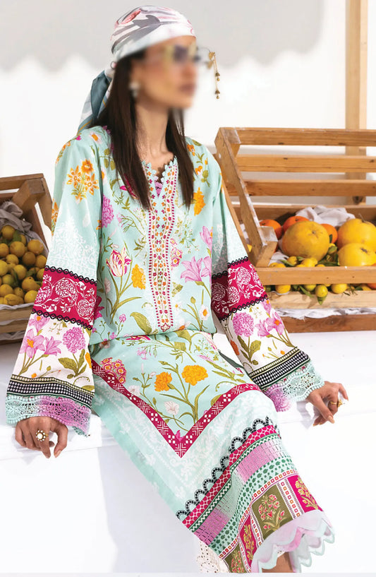 Nureh N-Girls Unstitched Premium Printed Lawn Collection - NGL-04