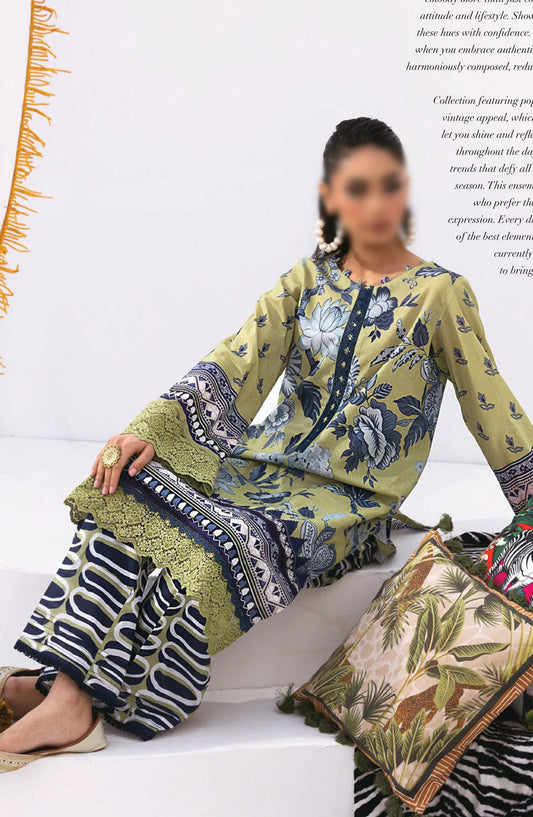 Nureh N-Girls Unstitched Premium Printed Lawn Collection - NGL-07