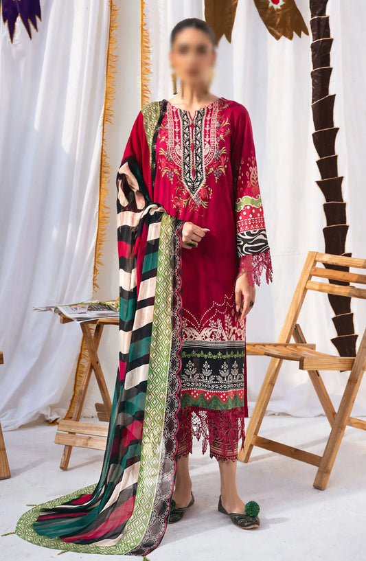 Nureh N-Girls Unstitched Premium Printed Lawn Collection - NGL-08