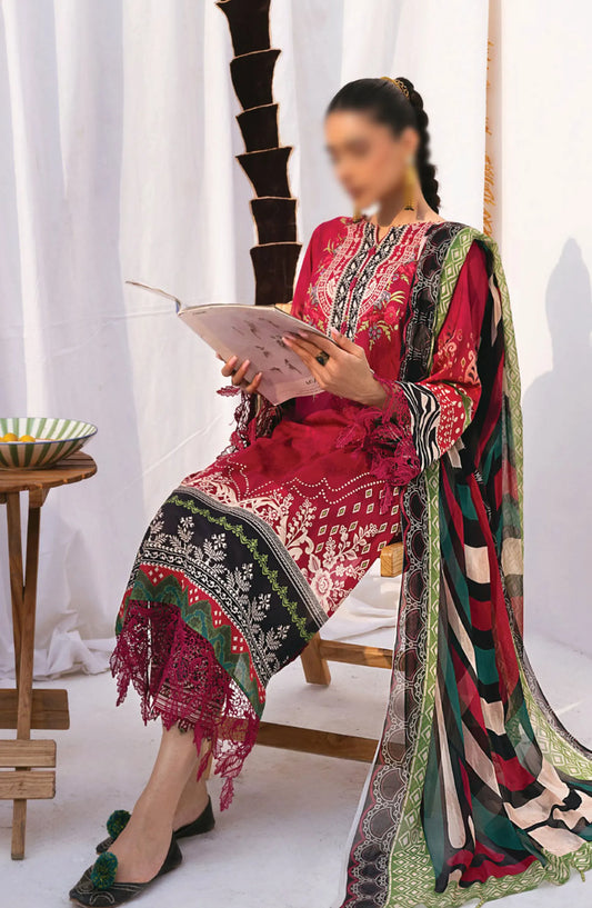 Nureh N-Girls Unstitched Premium Printed Lawn Collection - NGL-08