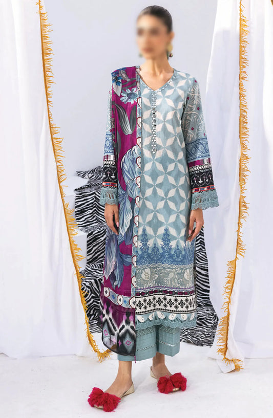 Nureh N-Girls Unstitched Premium Printed Lawn Collection - NGL-09