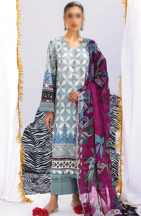 Nureh N-Girls Unstitched Premium Printed Lawn Collection - NGL-09