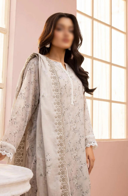 NUR Pastels Printed Embroidered Lawn Collection - NP 01