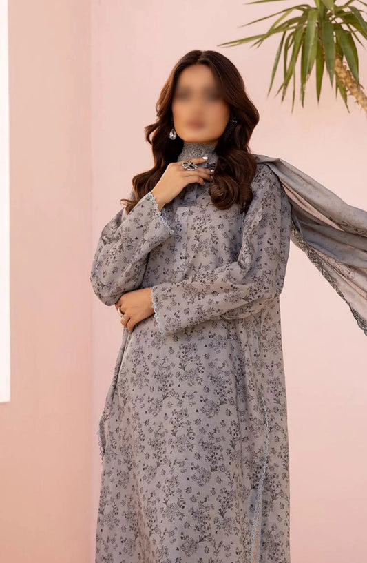 NUR Pastels Printed Embroidered Lawn Collection - NP 04