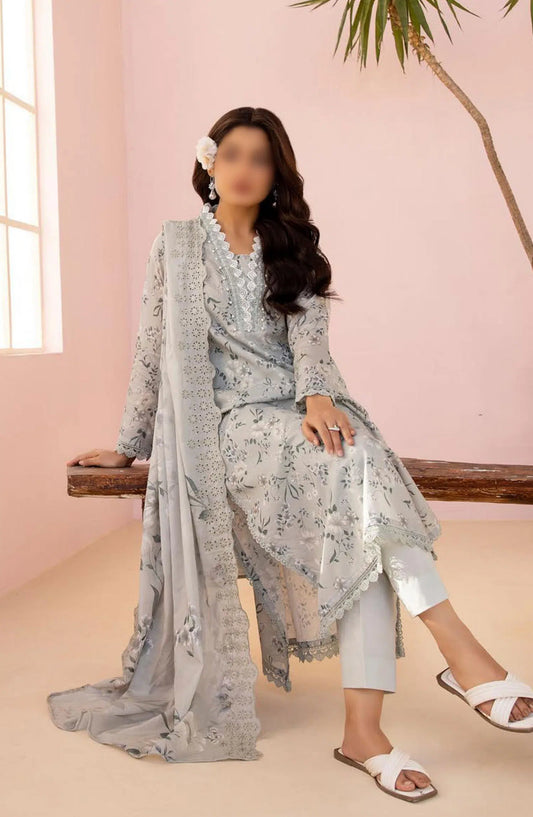 NUR Pastels Printed Embroidered Lawn Collection - NP 05