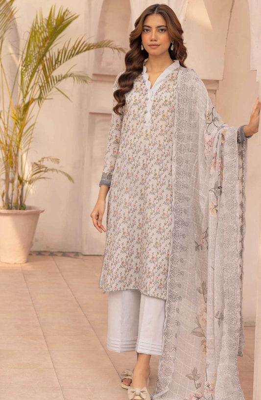 Pastels by Nur Embroidered Lawn Unstitched 3 Piece Suit - NP-39 - NUR25PL - Purple - Summer Collection