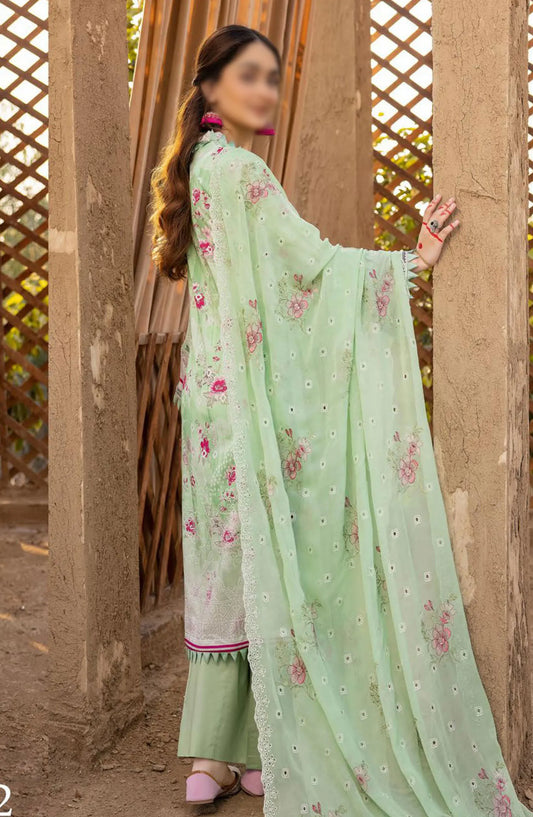 RangRez Printed and Embroidered Lawn Collection - NR-02