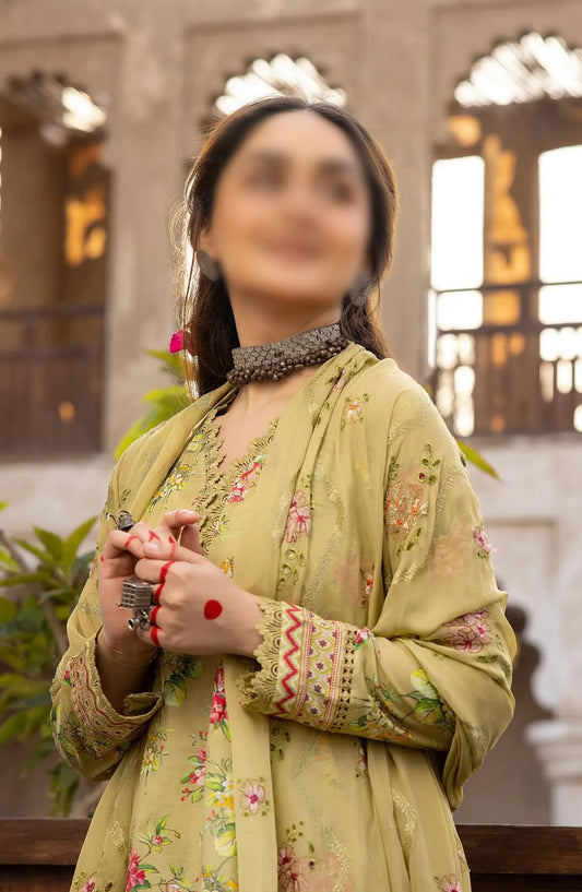 RangRez Printed and Embroidered Lawn Collection - NR-07