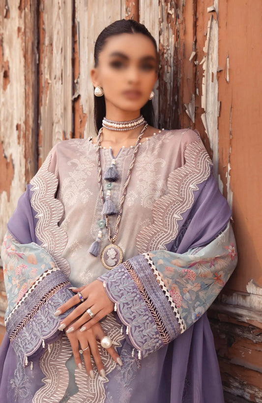 Nureh Maya Swiss Voile Embroidered Collection 2024 - NS-121