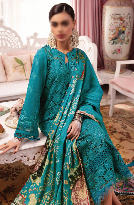 Nureh Maya Embroidered Lawn Collection 2024 - NS 108