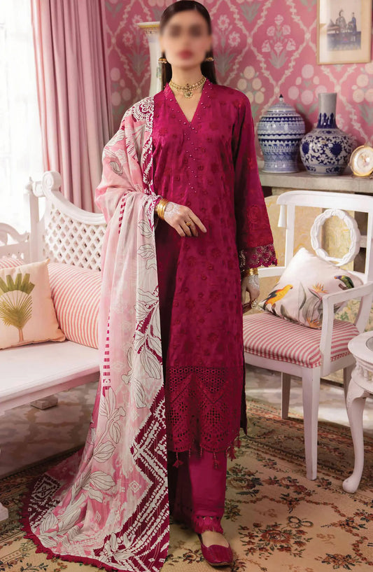 Nureh Maya Embroidered Lawn Collection 2024 - NS 109