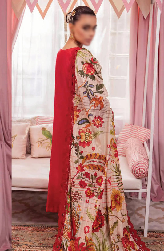 Nureh Maya Embroidered Lawn Collection 2024 - NS 113