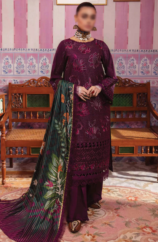 Nureh Maya Embroidered Lawn Collection 2024 - NS 115