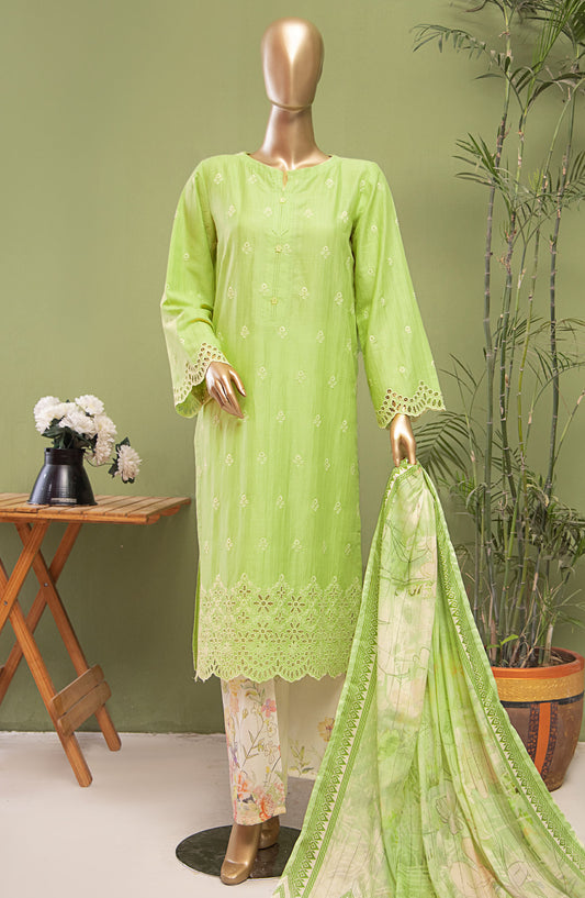 Oriental by HZ Textile Embroidered Lawn Unstitched 3 Piece Suit - OPK-19 - HZ25OPK - Green - Summer Collection