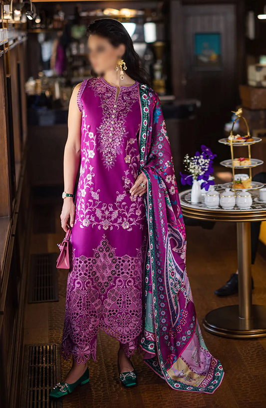 Mushq Orient Express Unstitched Luxury Lawn Collection 2024 - ORIENTELLA