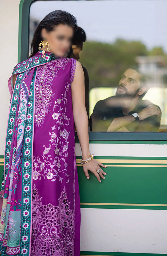 Mushq Orient Express Unstitched Luxury Lawn Collection 2024 - ORIENTELLA