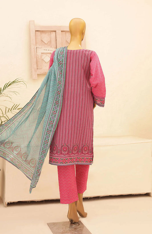 Oswah Women Printed Lawn Stitched Collection Vol 05 - OS 2426 K  Voilet