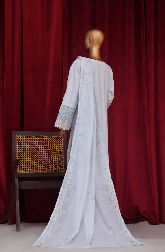 Bin Saeed Embroidered Lawn Stitched 3 Piece - PC 28619 - BS25LF - Lavender - Summer Collection