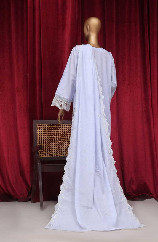 Bin Saeed Embroidered Lawn Stitched 3 Piece - PC 28628 - BS25LF - Lavender - Summer Collection